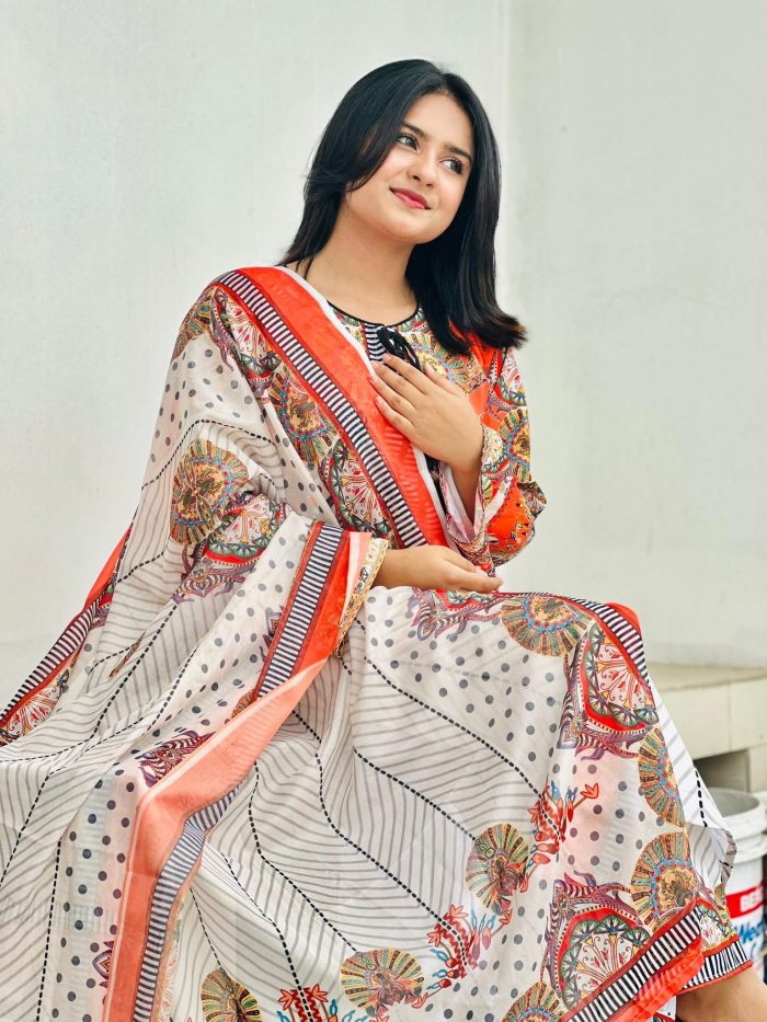Pakistani Inpired Disgital print 3 piece - Image 7
