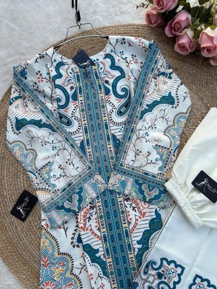 Premium quality synthetix silk digital print co-ord set