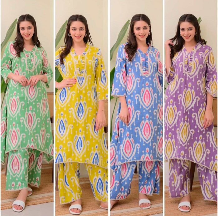Rayon Wood With Print Salwar Suit - Image 1
