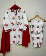 Digital Motif Printed with Neck and Sleeves - Image 2