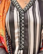 Maria B Multi Digital Printed Silk Formal Collections - Image 5