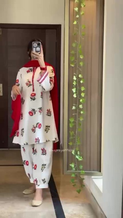 Digital Motif Printed with Neck and Sleeves