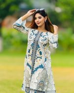 Premium quality synthetix silk digital print co-ord set - Image 5