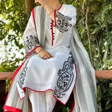 Cotton Embroidery Readymade Kurtis Salwar Kameez For Women