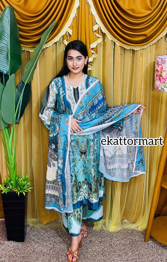 PEST LUXURY PAKISTANI INSPIRED 3 PIECE - Image 3