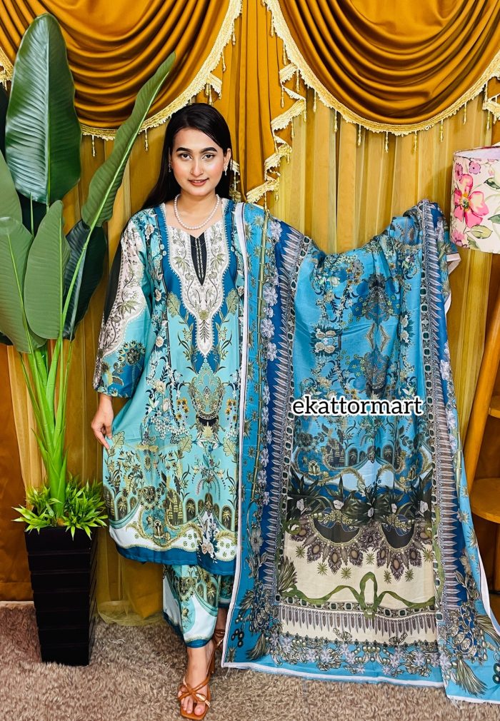 PEST LUXURY PAKISTANI INSPIRED 3 PIECE - Image 5