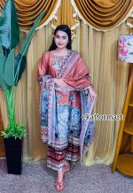 CHEVRON LUXURY PAKISTANI INSPIRED 3 p - Image 4