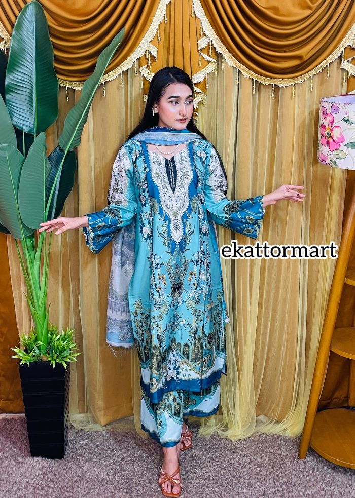 PEST LUXURY PAKISTANI INSPIRED 3 PIECE - Image 4