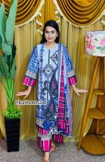 PURPLE LUXURY PAKISTANI INSPIRED 3 PIECE - Image 6