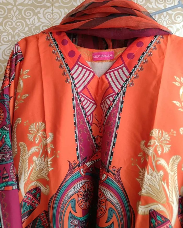 Orenge Pakistani inspaird 3 piece - Image 5