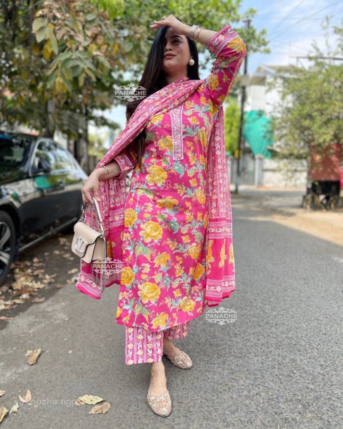 Daily wear mul sets 3 Piece - Image 11