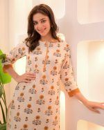 Bagru Floral Block Printed Suit - Image 2