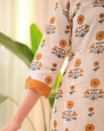 Bagru Floral Block Printed Suit - Image 6