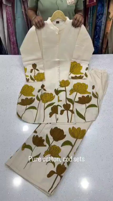 BEAUTIFUL COTTON PRINTED CO ORD SET