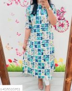 Jaipuri Floral Cotton Kurta Set - Image 3