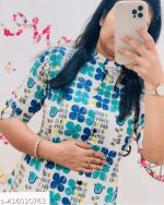 Jaipuri Floral Cotton Kurta Set - Image 5