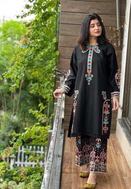 Zooj Nastaran Embroidered 2PC Dhanak Suit