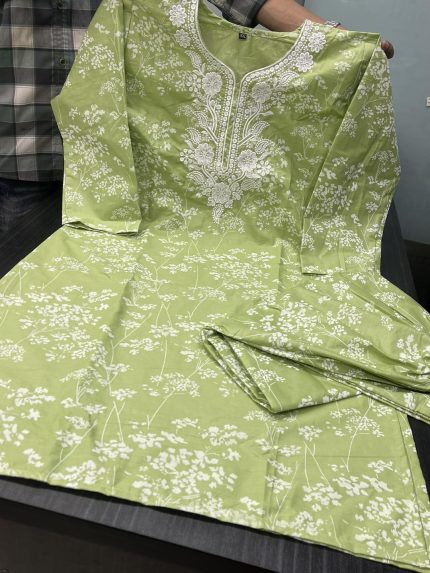 Cotton Embrodury 2 Piece