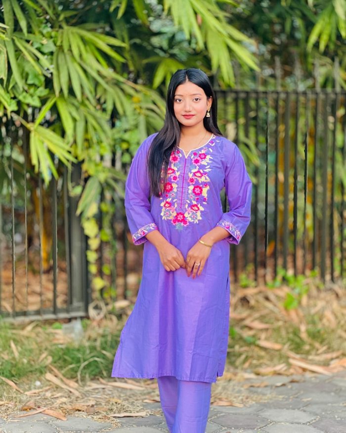 Cotton Embroidery 3 Piece - Image 3