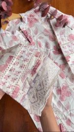"Nazakat" - Pure Cotton Pakistani Inspired Suit Set - Image 2