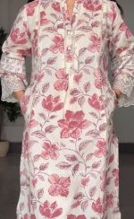 "Nazakat" - Pure Cotton Pakistani Inspired Suit Set - Image 9