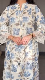 "Nazakat" - Pure Cotton Pakistani Inspired Suit Set - Image 12