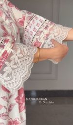 "Nazakat" - Pure Cotton Pakistani Inspired Suit Set - Image 19