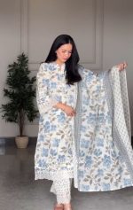 "Nazakat" - Pure Cotton Pakistani Inspired Suit Set