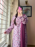Lawn Printed Dress With Shalwar - Image 2