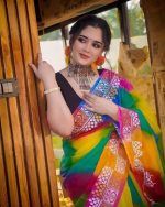 Half Silk Rongdonu Saree - Image 3
