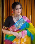 Half Silk Rongdonu Saree - Image 6