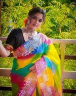 Half Silk Rongdonu Saree - Image 5