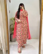 Color Phool - Vibrant Cotton Kurti Set (only 3 piece) - Image 2