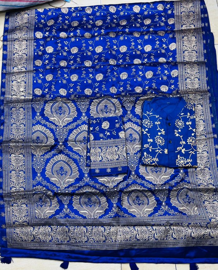 Exclusive Puja Special Sharee and Panjabi Couple Set - Image 3