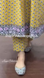 Yellow Pure Cotton 2 piece Cor-eds - Image 5