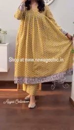Yellow Pure Cotton 2 piece Cor-eds - Image 8