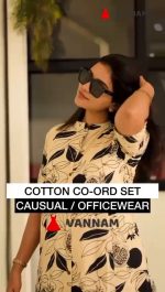 White Kurta With Black Floral Print - Image 8